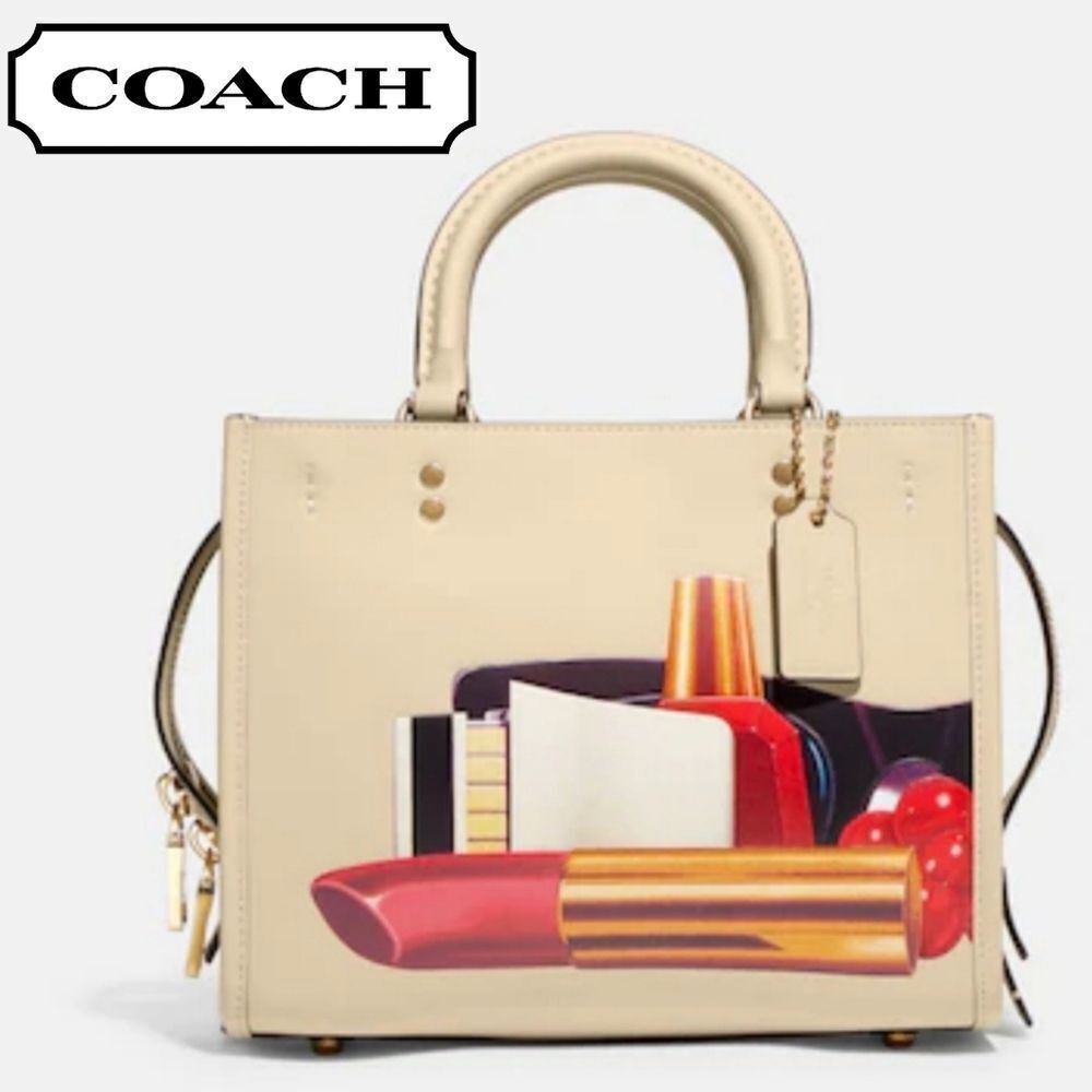 RETAIL Coach X Tom Wesselmann Rogue 25 Cosmetics Print Bag